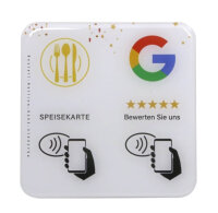 Google + Speisekarte Sticker